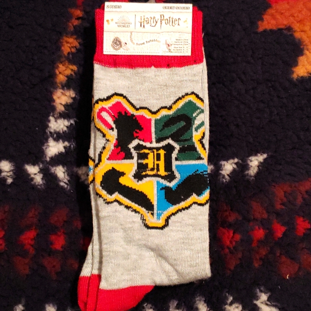 Harry Potter™ Houses Mens Crew Socks 2-Pack  NWT